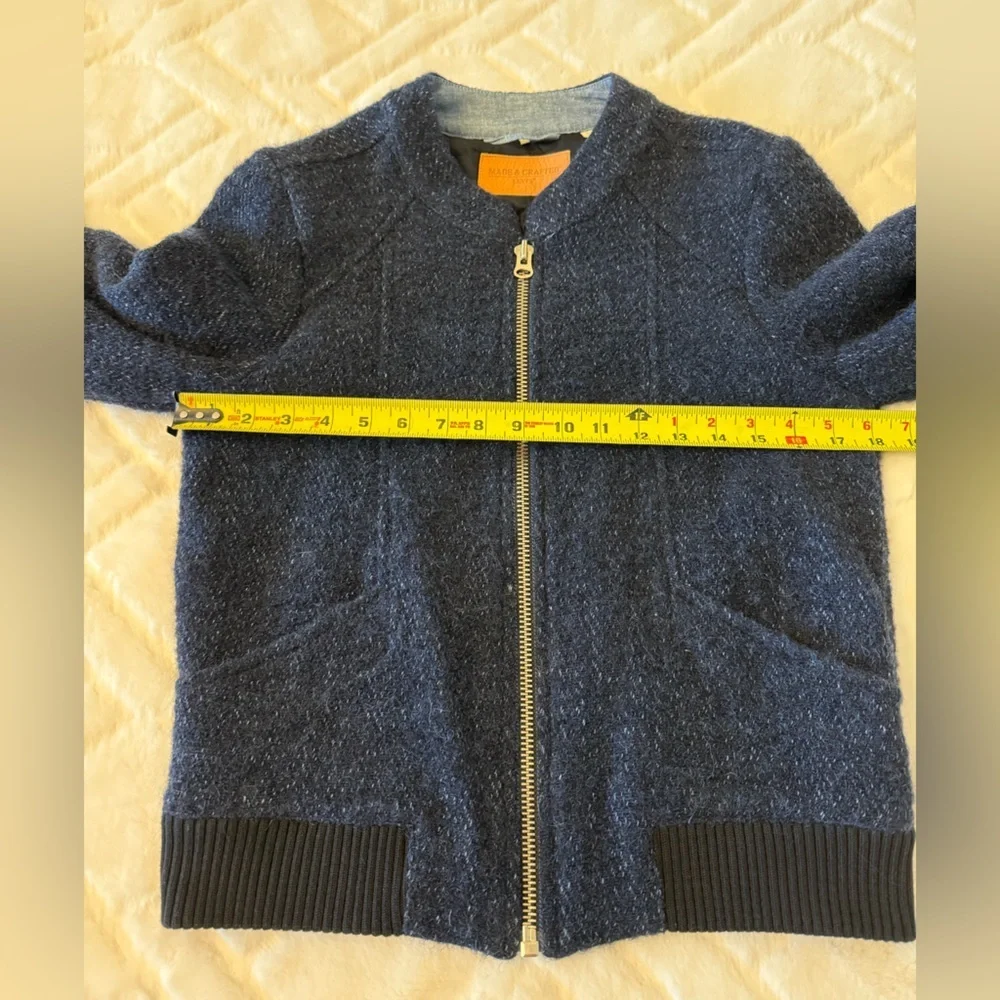 Levis Made & Crafted Jacket Womens XS Blue Wool Alpaca - Picture 4 of 16